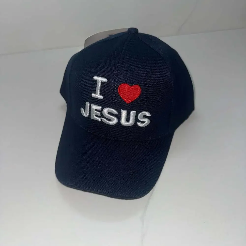 LjIsland I Love Jesus Embroidered Baseball Cap NWT